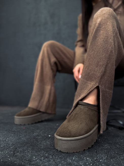 Ugg tipo batai "GRIZZLY" - RUDOS SPALVOS